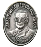 James E West Fellowship Silver level award medallion