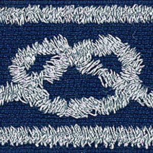 District Award of Merit award is a blue rectangular patch with a silver border and square knot