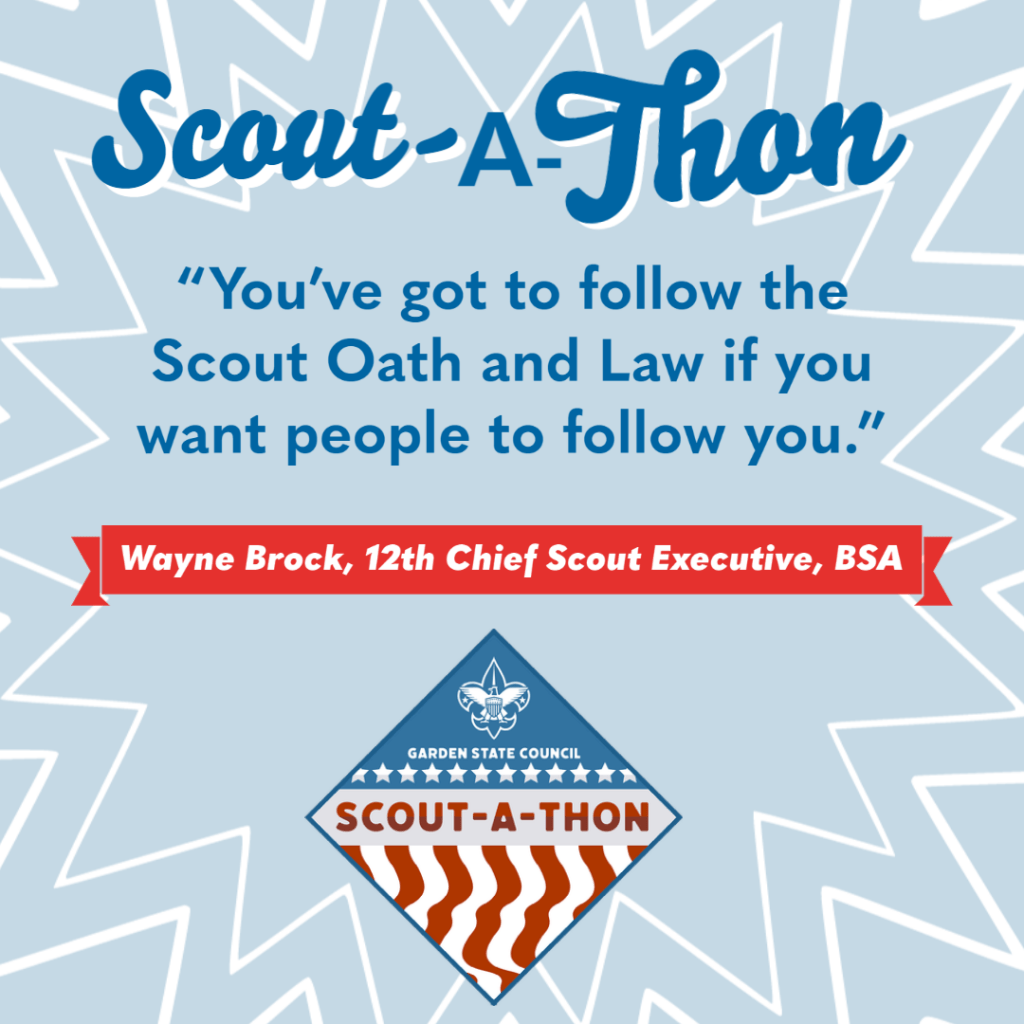 Scout-A-Thon statement on leadership from Wayne Brock