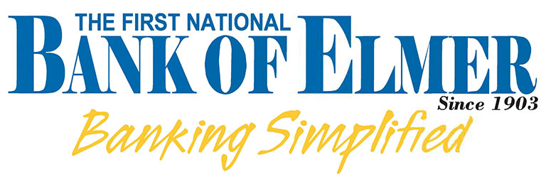 The First National Bank of Elmer logo